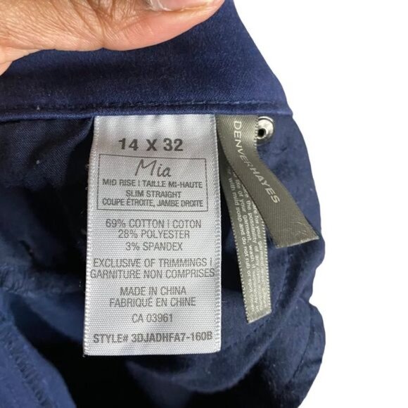 Denver Hayes Women's Mia Mid Rise Slim Straight Jeans - Picture 7 of 8